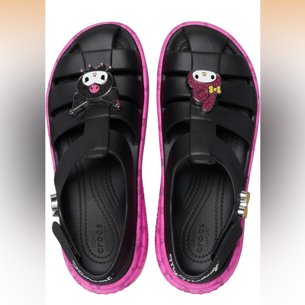 Crocs Women's Sanrio My Melody/Kuromi Stomp Sandals, Size 10 Women, EUC - Picture 2 of 7